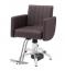 【廃盤】 理容 美容室 新品 セット椅子 『FV-1931』 (メッシュ風ブラウン/EMポンプ式5本脚)