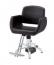 【廃盤】　理容　美容室　新品　セット椅子　『FV-1962』　(ブラック/EMポンプ式5本脚)
