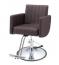 理容　美容室　新品　セット椅子　『FV-1931』　(メッシュ風ブラウン/フットポンプ式丸脚)