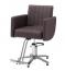 理容 美容室 新品 セット椅子 『FV-1931』 (メッシュ風ブラウン/フットポンプ式5本脚)