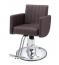 【廃盤】 理容 美容室 新品 セット椅子 『FV-1931』 (メッシュ風ブラウン/EMポンプ式丸脚)