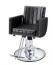 【廃盤】 理容 美容室 新品 セット椅子 『FV-1931』 (クロコ風ブラック/EMポンプ式丸脚)