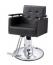 【廃盤】 理容 美容室 新品 セット椅子 『FV-1926』 (ブラック/EMポンプ式丸脚)