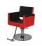 【SOLD OUT】理容 美容室 新品 セット椅子 『ブルース』 (レッド&ブラック/丸盤ベース)