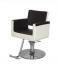 【SOLD OUT】理容 美容室 新品 セット椅子 『ブルース』 (ブラウン&ホワイト/丸盤ベース)