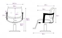 理容　美容室　新品　セット椅子　『FV-1619　プライ』　(プレミアブラウン/丸盤)