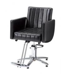 理容　美容室　新品　セット椅子　『FV-1931』　(クロコ風ブラック/フットポンプ式5本脚)