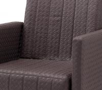 理容　美容室　新品　セット椅子　『FV-1931』　(メッシュ風ブラウン/フットポンプ式5本脚)