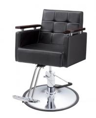 【廃番】理容　美容室　新品　セット椅子　『FV-1926』　(ブラック/フットポンプ式丸脚)