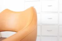 【SOLD OUT】　理容　美容器具　中古　タカラベルモント製　セット椅子　『Nami(ナミ)』　(特注レザー・キャメル)