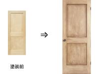 理容　美容室　店舗ドア　『[イースト]ヘムロック　ヴィンテージ塗装ドア』　ドア幅/813mm　(ディストレス)　3
