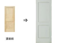 理容　美容室　店舗ドア　『[イースト]ヘムロック　カラードアンティーク塗装ドア』　ドア幅/610mm　(フレンチグリーン)　5