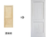 理容　美容室　店舗ドア　『[イースト]ヘムロック　カラードアンティーク塗装ドア』　ドア幅/762mm　(ホワイト)　6