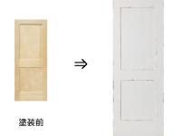 理容　美容室　店舗ドア　『[イースト]ヘムロック　スクラッチ塗装ドア』　ドア幅/610mm　(ホワイト)　8
