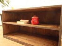 【SOLD OUT】　理容　美容室　店舗家具　『ロータイプ木製収納棚』