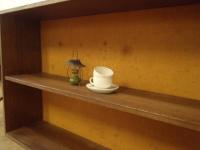 【SOLD OUT】　理容　美容室　店舗家具　『ラワン材を使用した木製棚』