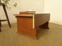 【SOLD OUT】　理容　美容室　店舗家具　『欅を使用した小振木製文机』