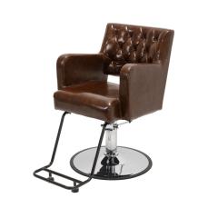 理容　美容室　新品　セット椅子　『FV-1627　アーロン』　(プレミアブラウン/丸盤)