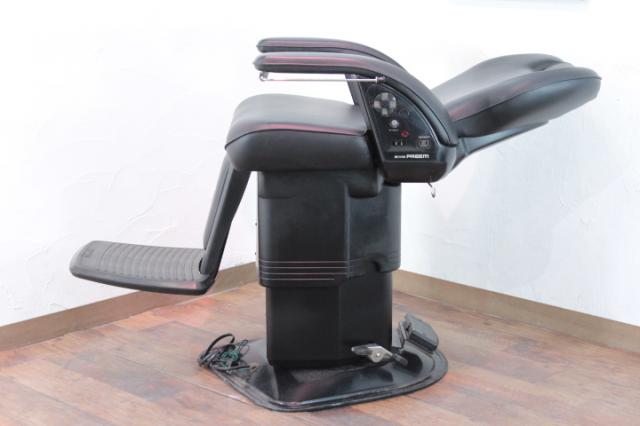 中古】新明和 『AZTECA(アステカ） BC3741 ブラック』電動理容椅子 - 椅子