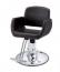 【廃盤】　理容　美容室　新品　セット椅子　『FV-1962』　(ブラック/EMポンプ式丸脚)