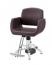 【廃盤】　理容　美容室　新品　セット椅子　『FV-1962』　(ブラウン/EMポンプ式5本脚)