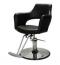 【SOLD OUT】理容　美容室　新品　セット椅子　『ベリー』　(ブラック/5本脚ベース)