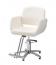 理容　美容室　新品　セット椅子　『FV-1962』　(ホワイト/フットポンプ式5本脚)