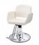 【廃盤】　理容　美容室　新品　セット椅子　『FV-1962』　(ホワイト/EMポンプ式丸脚)