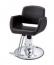 【廃盤】　理容　美容室　新品　セット椅子　『FV-1962』　(ブラック/EMポンプ式丸脚)