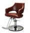 【SOLD OUT】 理容 美容室 新品 セット椅子 『ディロン』 (マロン/5本脚ベース)