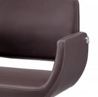 理容　美容室　新品　セット椅子　『FV-1962』　(ブラウン/フットポンプ式5本脚)