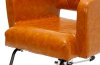 理容　美容室　新品　セット椅子　『FV-1627S　アーロン』　(キャメル/丸盤)