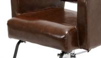 【SOLD OUT】 理容　美容室　新品　セット椅子　『FV-1627　アーロン』　(プレミアブラウン/丸盤)