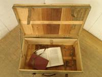 【SOLD OUT】　理容　美容室　店舗家具　『味わいある木製のトランクケース』