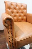 理容　美容器具　中古　オオヒロ製　セット椅子　『アルトボックス』　(キャメル)　1